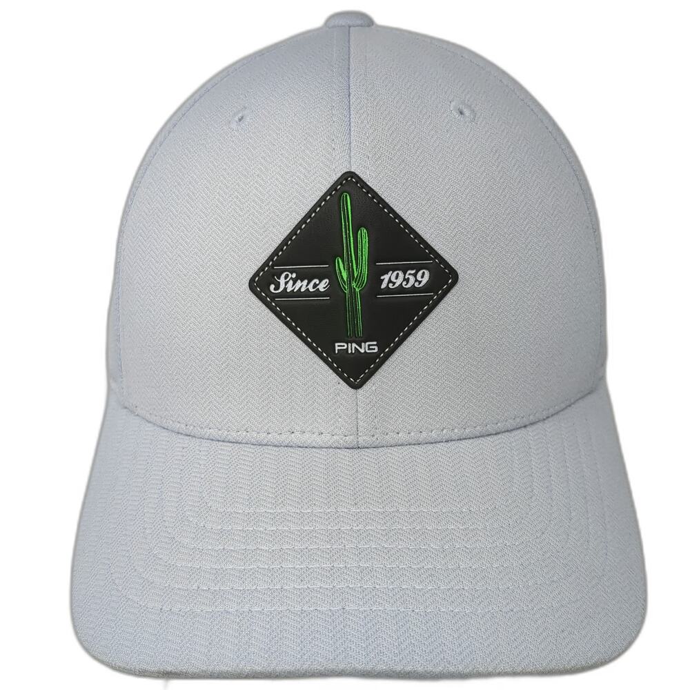 PING Snapback Hat Gray One Size Cactus Patch Flexfit 110 Polyester Golf